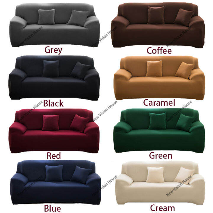 Elastic Sofa Cover Regular or L Shape Stretchable 1/2/3/4Seater Couch