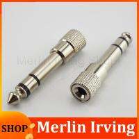 Merlin Irving Shop 6.5mm 6.35mm 1/4" Male Plug to 3.5mm 1/8" Female Jack Stereo Connector Headphone speaker Audio Adapter for piano Microphone