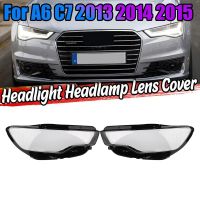 For -Audi A6 C7 2013-2015 Car Headlight Lens Cover Head Light Lamp Shade Shell Auto Light Cover