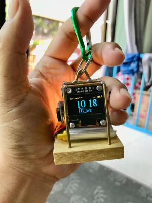 นาฬิกา DIY รุ่น Smart Clock จอ OLED 0.96" มีแบตในตัว