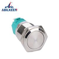 ✗♣❇ ABILKEEN 16mm Waterproof switch metal push button switch Flat head Reset switch for Home circuit control Mini push button switch