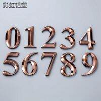 【CW】 70mm 0123456789  Plaque Number Hotel Door Address Digits Sticker Plate Sign plastic Shinning