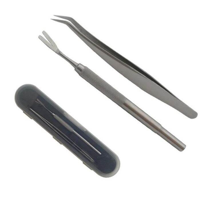 2-in-1-pet-flea-treatment-tick-removal-tool-set-dog-lice-flea-fork-tweezers-clip-for-dog-cat-supplies-new-style