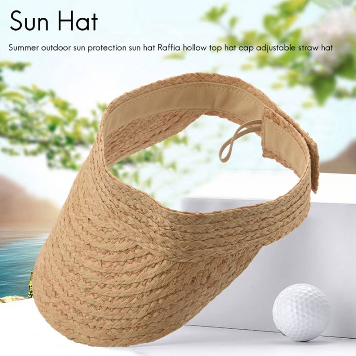 ladies-anti-uv-roll-up-sun-visor-hat-women-straw-raffia-sun-visor-caps
