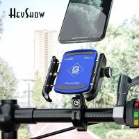 360 Rotation Aluminum Alloy Motorcycle Phone Stand Bracket Moto Bicycle Handlebar Holder For 3.5-7 Inch Mobile Phone Support GPS