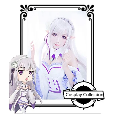 COSTUME ] ○ Emilia Re Ze Ro Anime Character Cosplay CostumeaCY | Lazada PH