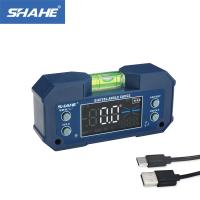 【hot】✆◎✹  SHAHE Digital Level Inclinometer Dual-axis Protractor Rechargable Bevel Finder Gauge