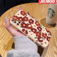 JIUMOO เคส A70s ปลอกสำหรับ Samsung Galaxy 4G A70ลายดอกไม้นำโชคใหม่พื้นผิวขอบสี่เหลี่ยมเคสนิ่มซิลิกาเจลเคสมือถือกันกระแทกรวมทั้งหมดรวมเลนส์กล้องถ่ายรูปป้องกัน