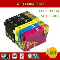 【User-friendly】 หนึ่งชุดชุดรัดรูป2BK สำหรับ T1814 T1811 XP-30เหมาะสำหรับ Epson/102/202/205/302/305/402/405/212/215/315/412