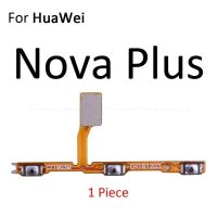 สวิตช์ปุ่มเปิดปิดกุญแจปริมาณใบ้ปุ่มเปิด/ปิด Huawei Nova สายเคเบิ้ลยืดหยุ่นสำหรับ5i 5 Pro 4e 4 3 3i 3e 2 2 2S 2i บวก Lite Young