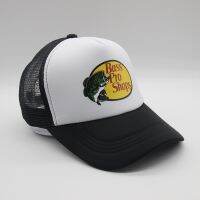 Print Shark Bass pro Cap shops letter sports Trendy Baseball Caps Unisex Trucker Hat Net Cap