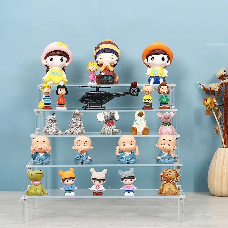 Acrylic Display Riser Stand for Funko POP Figure, Cupcake Stand, Cosmetic, Perfume,Clay Doll,Jewelry ,Succulent for Display Shelf