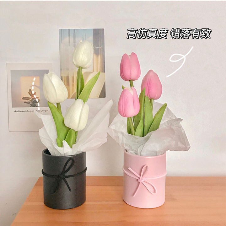 Hoa Tulip Mô Phỏng Quà Tặng Sinh Nhật Bó Hoa Đồ Trang Trí Để Bàn Đạo Cụ Nhỏ  Chụp Ảnh Cho Bạn Gái Cao Cấp Thích Hợp  Lazadavn