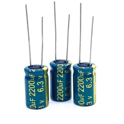 5pcs/lot 6.3v 2200UF 8*16 Low ESR / Impedance High Frequency Aluminum Electrolytic Capacitor 2200UF 6.3v  2200UF Electrical Circuitry Parts