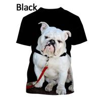 fashion (in summer stock) 2023 French Bulldog 3D printed T-shirt with casual round neck animal print (free nick name and logo)