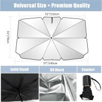 hot【DT】 Car Sunshade Front Windshield Retractable Folding UV Umbrella Type Protection Insulation