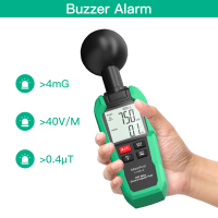 Mastfuyi EMF Meter Detector 3ชิปสำหรับ360 ° การวัดเครื่องตรวจจับรังสีไฟฟ้า &amp; Magnetic Field Detection &amp; Ghost Hunting