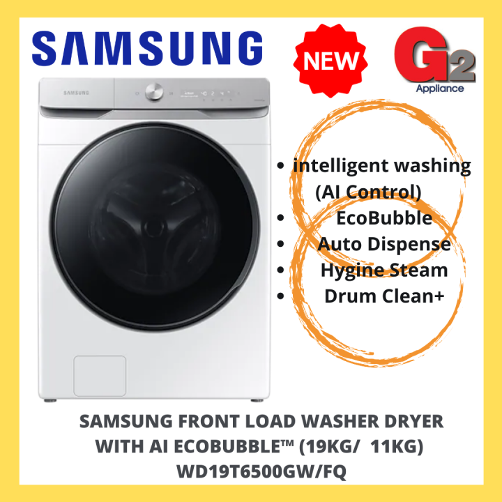Samsung Front Load Washer Dryer with AI Ecobubble™ (19KG/ 11KG