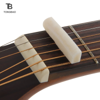 TONGBAO01 สายกีตาร์กระดูกกีตาร์สะพานหมุดอานน็อต Ivory Acoustic Guitar Bridge PIN cattle LP tailpiece mantres