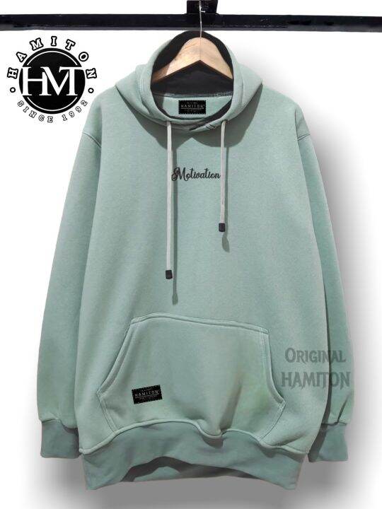 KRN-Sweater Hoodie Pria Distro warna hijau mint MOTIVATION | Lazada  Indonesia