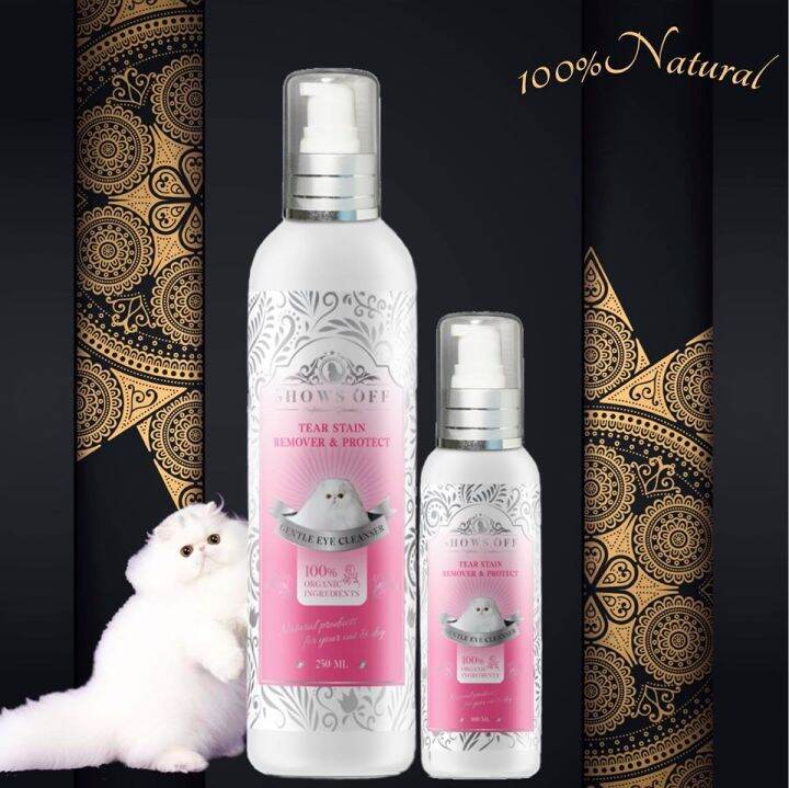 น้ำยาเช็ดคราบน้ำตา-แมว-สุนัข-ขนาด-100-ml-shows-off-gentle-eye-cleanser