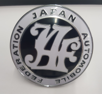 Logo กระจังหน้า JDM japan automobile สีดำ