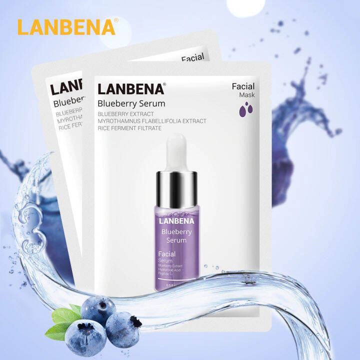 [LANBENA PH] Blueberry Serum Facial Mask Inhibits Oxidation Shrink ...