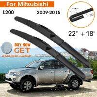 Car Wiper Blade For Mitsubishi L200 2009 2015 Windshield Rubber Silicon Refill Front Window Wiper 22 quot; 18 quot; LHD RHD Accessories