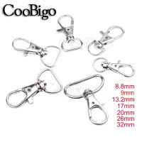 10pcs Metal Swivel Carabiners Hooks Snap Ring Musketonhook Lobster Clasp for Key Fob Ring Chain Bag Purse Needlework Accessories