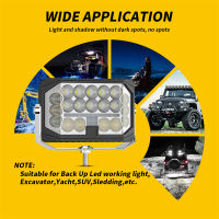 240W Square Bright 32 LED Spotlight Work Light 9-80V For Auto Motorcycle Truck Boat Tractor Trailer Offroad Fog Lamp Accessories