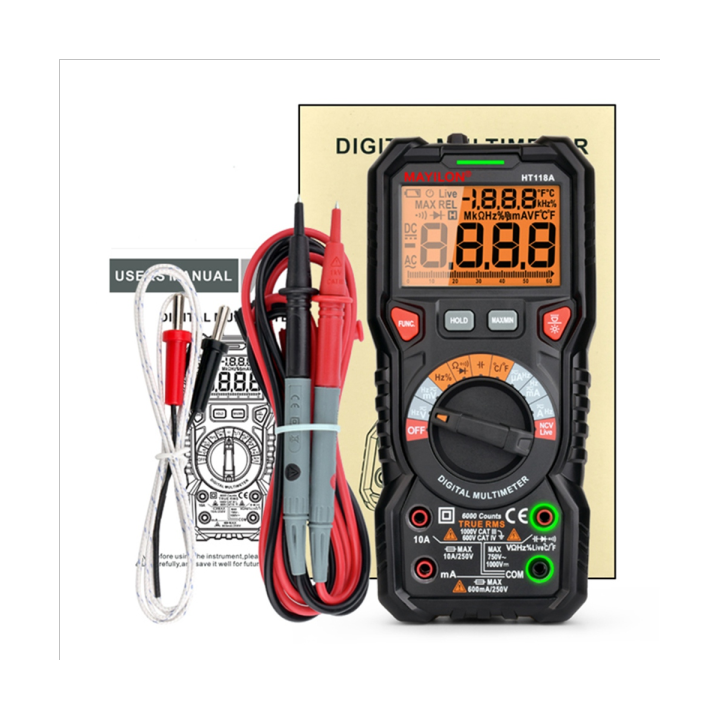 mayilon-ht118a-digital-multimeter-auto-range-ncv-hz-ture-rms-ac-dc-6000-counts-high-precise-multimetro-testers