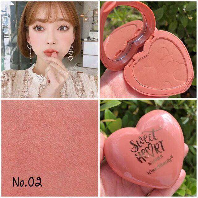 no-81128-คิส-บิวตี้-ปัดแก้มสีพีชรูปหัวใจ-kiss-beauty-sweet-heart-blusher-แก้มระเรื่อดูสุขภาพดี-ธรรมชาติมากๆค่ะ