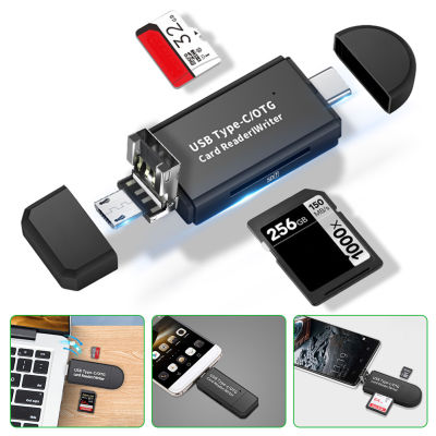 OTG เครื่องอ่านการ์ด Micro SD USB 2.0 Type C เครื่องอ่านการ์ด Micro Usb สำหรับอะแดปเตอร์ USB Micro SD แฟลชไดรฟ์เครื่องอ่านการ์ดหน่วยความจำอัจฉริยะ