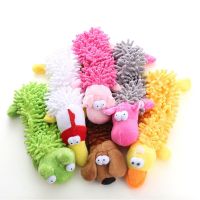 Plush Stuffed Toys Six Colors Cartoon Plush Strip Toys with Music Pet Puppy Chew Toy for Medium Small Dog Cats Toy Pet Products Toys