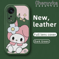 เคส Chenyyyka สำหรับ OPPO Reno 8T 5G A1 Pro 5G เคสการ์ตูนน่ารักเมโลดี้ดีไซน์ใหม่กันกระแทกเคสใส่โทรศัพท์หนังเคสฝาหลังอ่อนนุ่มซิลิโคนรวมเลนส์กล้องเคสป้องกัน