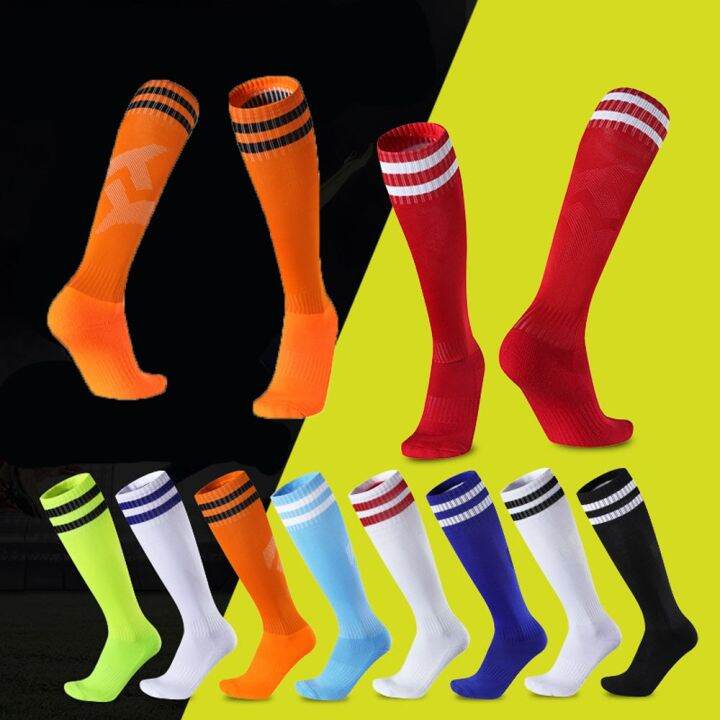 MOMORE Elastic Running For Male Stripe Outdoor Knee High Socks Men