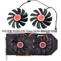 Gratis Ongkir ดั้งเดิม XFX RX 580/RX 590 Black Wolf Edition การ์ดจอรับประกัน CF1010U12S พัดลมทำความเย็นเป็นเวลาหนึ่งปี