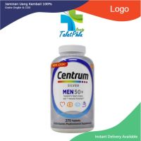 Centrum Silver Men50+ [275 เม็ด/กระปุก] วิตามินรวมสำหรับผู้ชายที่มีอายุ 50 ปีขึ้นไป ..,.,,