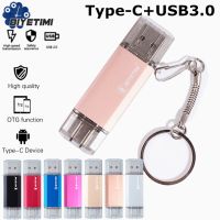 Biyetimi OTG USB Flash Drive Type C Pen Drive 256GB 128GB 64GB 32GB 16GB USB Stick 3.0 Pendrive for Type-C Device