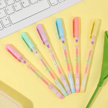 Pastel Rainbow Highlighter Pen Highlighter Marker Pen Study Supplies 