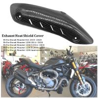 Fit For Ducati Monster821 1200 S R Motorcycle Exhaust Muffler Carbon Fiber Protector Heat Shield Cover Guard Anti-scalding cover