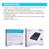 USB 2.5″ SATA EXTERNAL HARD DRIVE ENCLOSURE OKER รุ่น ST-245