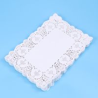 【YF】❦∏  140-Pieces Paper Doilies Rectangle Birthday Wedding Tableware Decoration