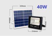 รุ่นใหม่ คุณภาพส่งออก โคมไฟสปอร์ตไลท์ โซล่าเซลล์ 40W Chip SMD สว่างกว่าเดิม เเสงขาว