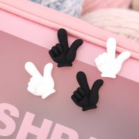 10Pcs Cartoon Finger Flat back Resin Cabochon Fit Phone Decoration Scrapbooking Craft DIY Hair Bows Center Kawaii Accessories