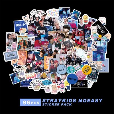 สติ๊กเกอร์อัลบั้มใหม่สำหรับเด็ก,สติ๊กเกอร์แนว Kpop Stray 76/96ชิ้นสติ๊กเกอร์กราฟฟิตี้กันน้ำกระเป๋าแล็ปท็อปทำรายงานด้วยมือสติ๊กเกอร์ตกแต่งสติ๊กเกอร์เครื่องเขียนและป้าย