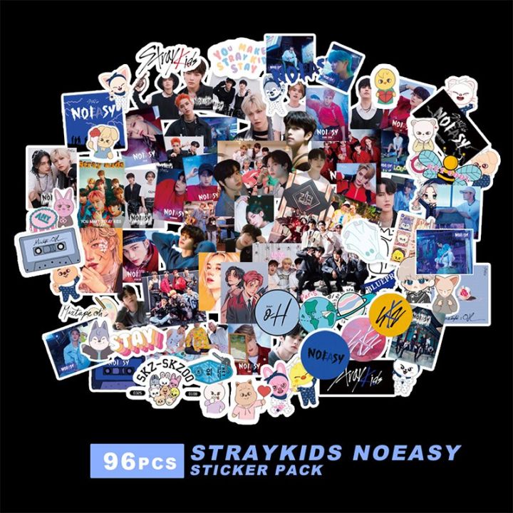 สติ๊กเกอร์อัลบั้มใหม่สำหรับเด็ก-สติ๊กเกอร์แนว-kpop-stray-76-96ชิ้นสติ๊กเกอร์กราฟฟิตี้กันน้ำกระเป๋าแล็ปท็อปทำรายงานด้วยมือสติ๊กเกอร์ตกแต่งสติ๊กเกอร์เครื่องเขียนและป้าย