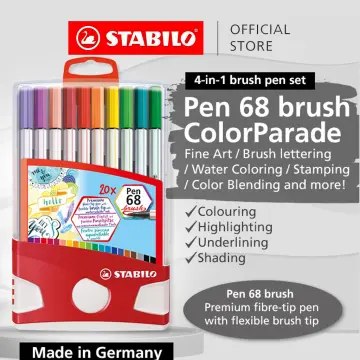 Stabilo Markers - Pen 68 Brush - 20 pcs. - Multicolour