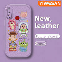 YIWESAN เคส M11ปลอกสำหรับ Samsung M01s A10s A11ลายการ์ตูนนักบินอวกาศตุ๊กตาดีไซน์ใหม่ใหม่ด้านข้างเป็นหนังดีไซน์ใหม่โทรศัพท์ดีไซน์ฝาครอบกล้องบางเคสป้องกันเคสกันกระแทก