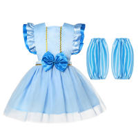 Bebe Girls Feedding Apron Snow White Kids Dress Sofia Elena Aurore Clothing Elsa Anna Dress